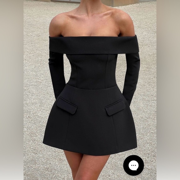 BABYBOO   GENEVA TOP - BLACK               Chic Off-Shoulder Black blouse top - Picture 5 of 6